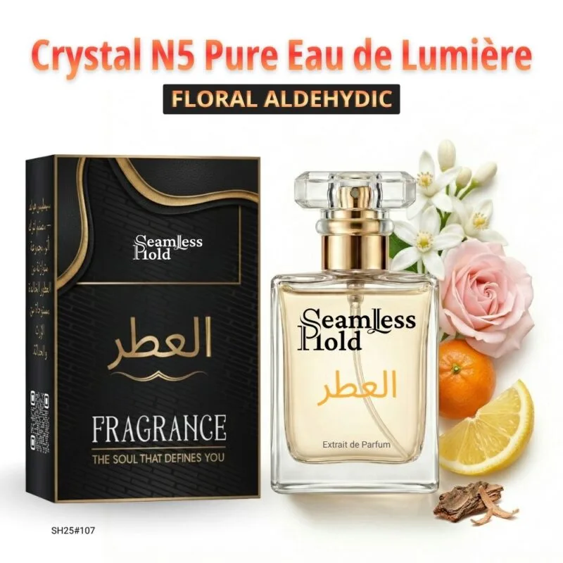 Crystal N5 Pure Eau de Lumiere Citrus Aldehydic Floral Perfume for Women