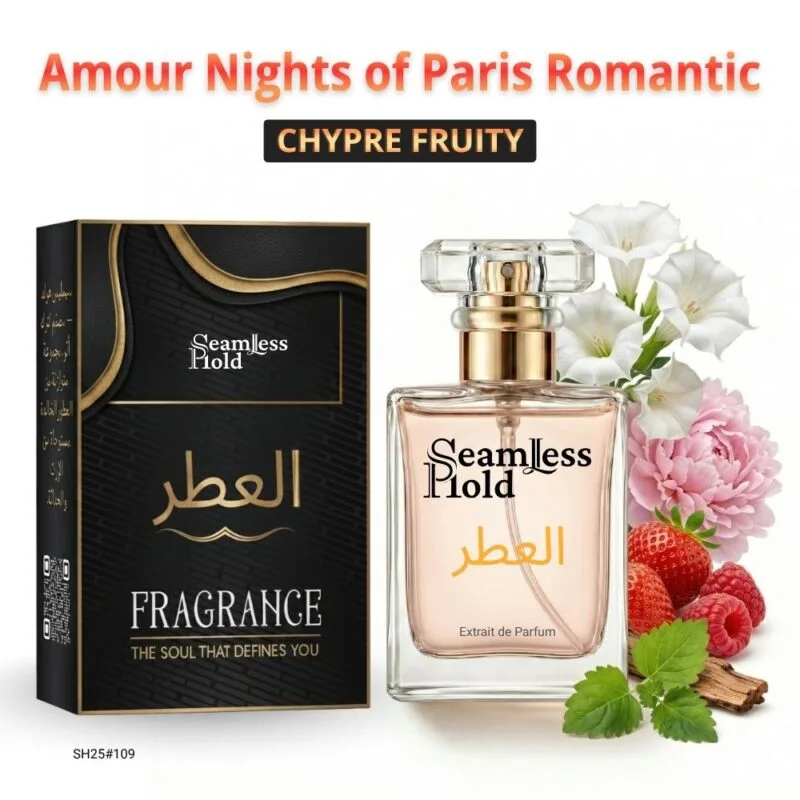 Amour Nights of Paris Romantic Fruity Floral Patchouli Perfume for Women