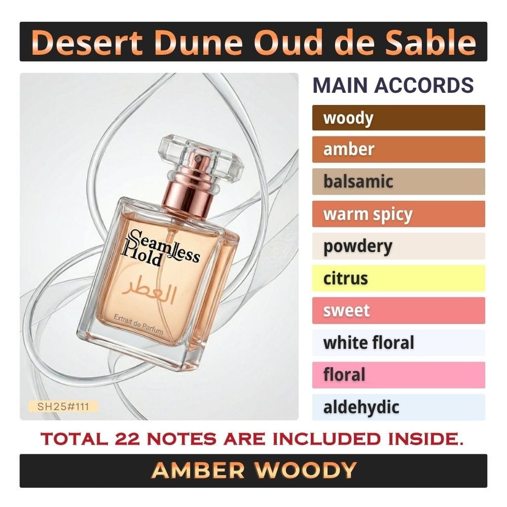 Desert Dune Oud de Sable Amber Woody Balsamic Perfume for Women - Image 4