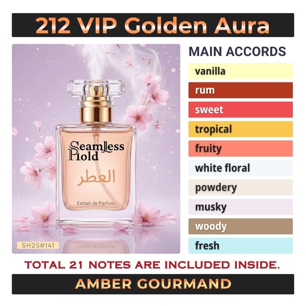212 VIP Golden Aura Rum Passionfruit Vanilla Perfume for Women - Image 4