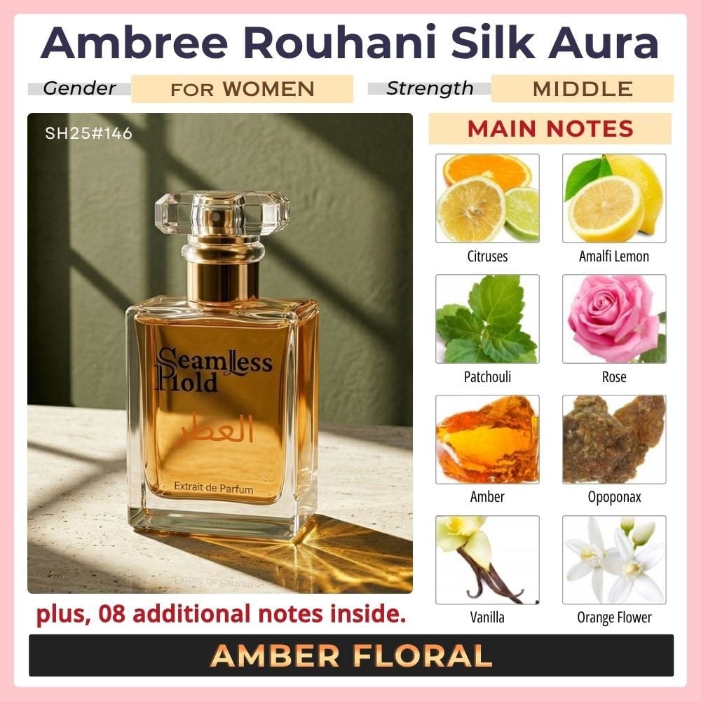Ambree Rouhani Silk Aura Amber Rose Patchouli Perfume for Women - Image 2