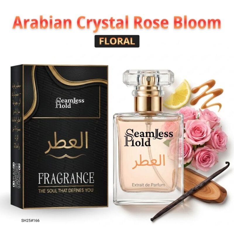 Arabian Crystal Rose Bloom Rose Caramel Vanilla Musk Perfume for Women