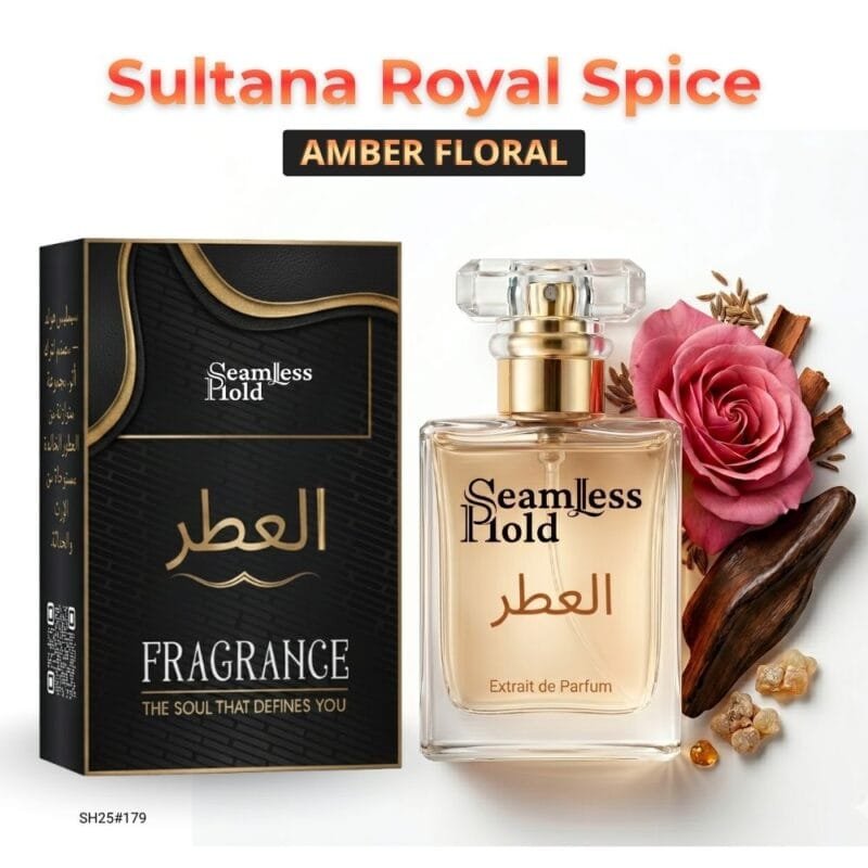 Sultana Royal Spice Rose Oud Amber Perfume for Women