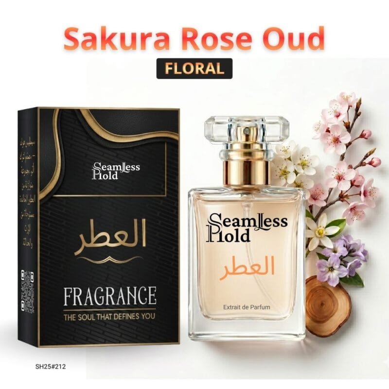Sakura Rose Oud Cherry Blossom Floral Musk Perfume for Women