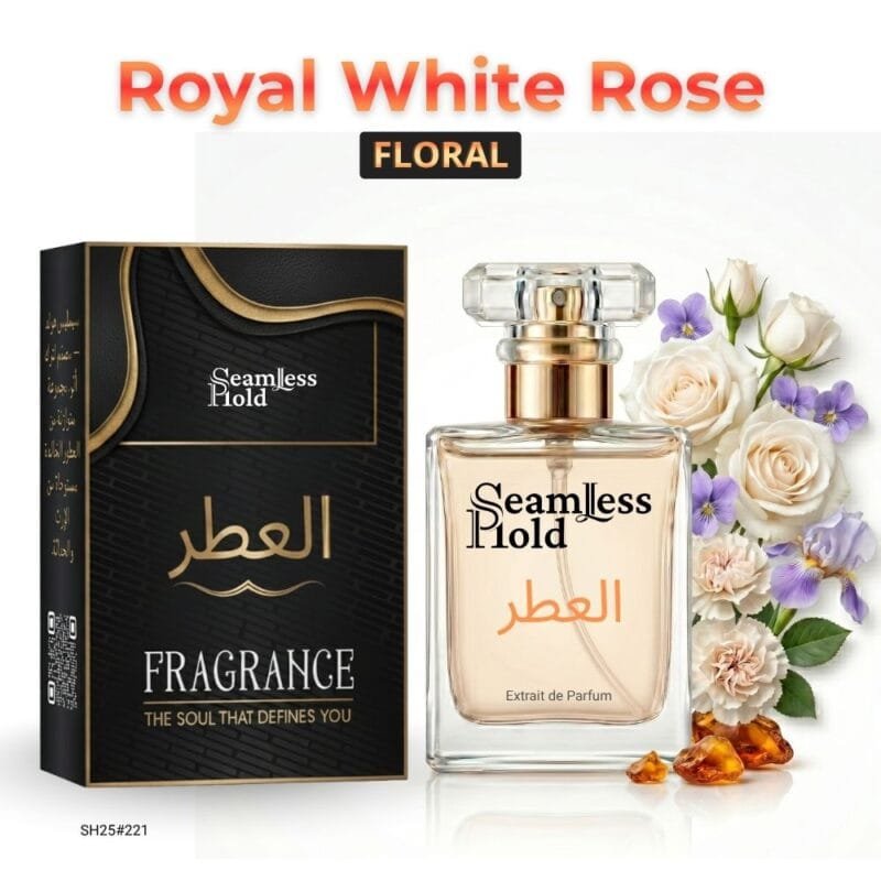 Royal White Rose Powdery Rose Floral Perfume for Women