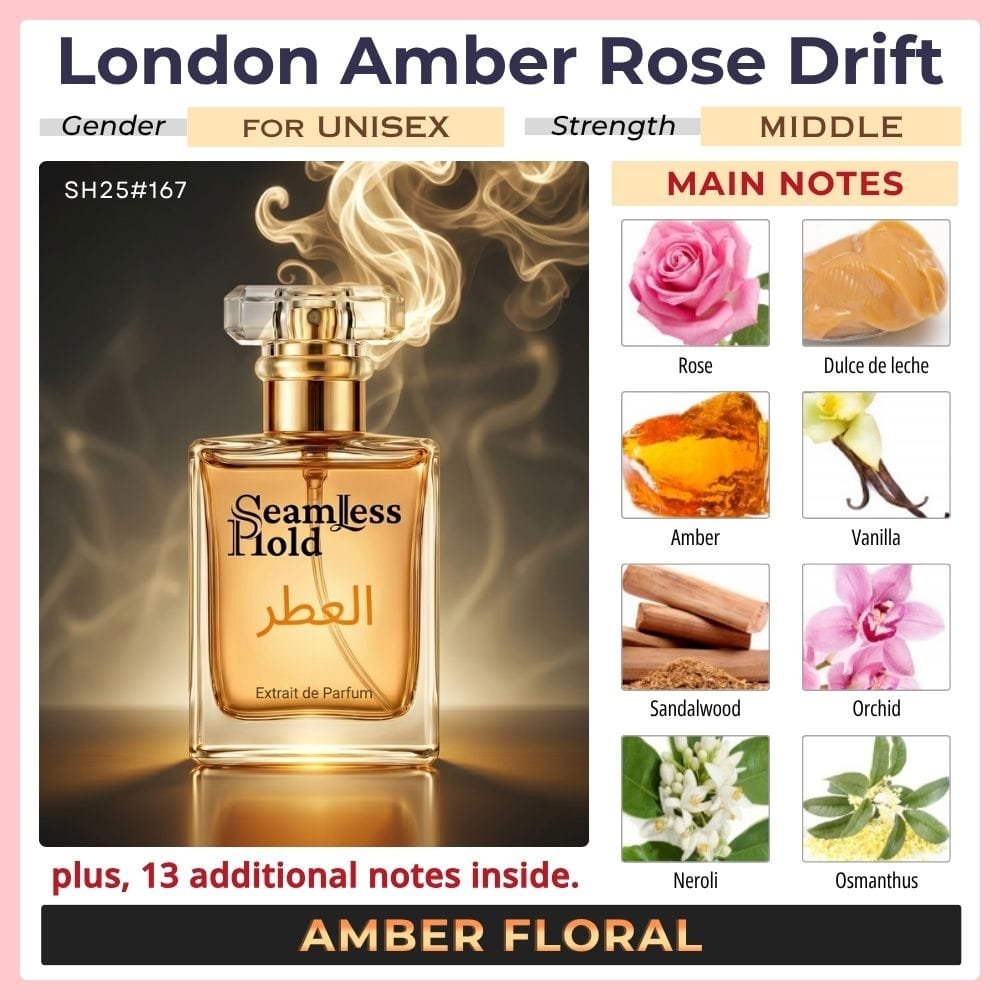London Amber Rose Drift Amber Oud Perfume for Women and Men - Image 2