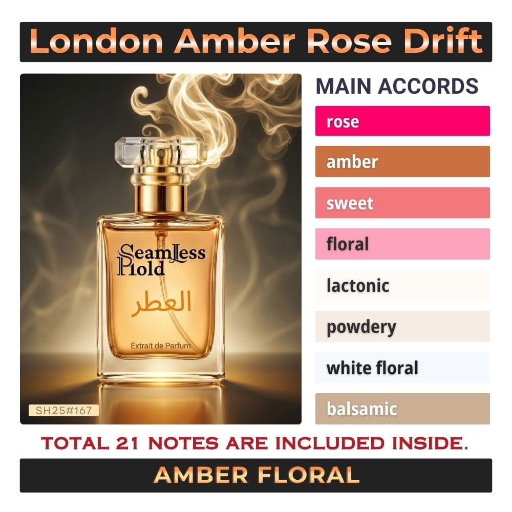 London Amber Rose Drift Amber Oud Perfume for Women and Men - Image 4