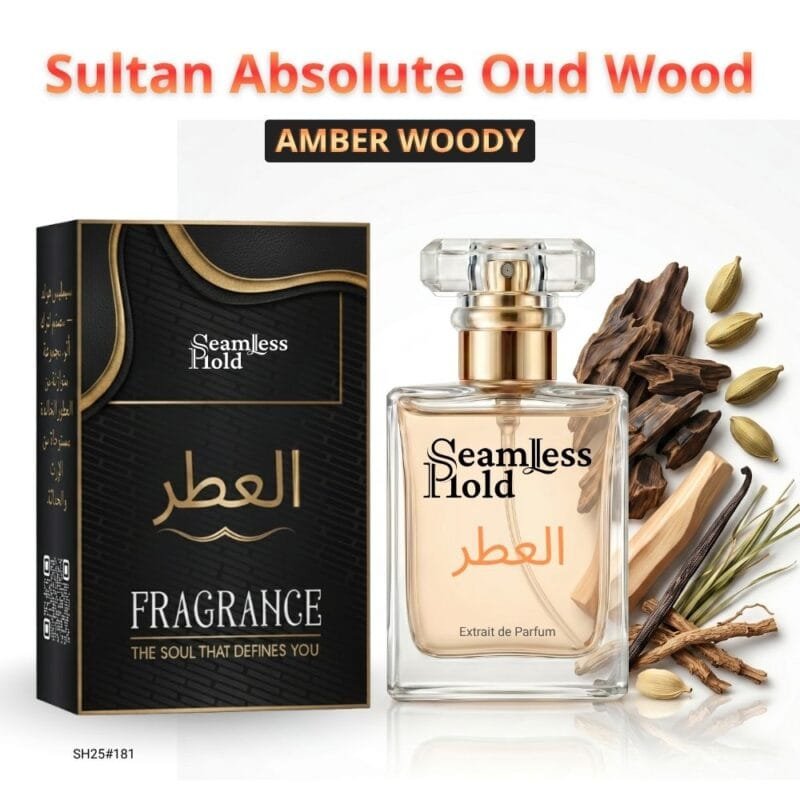 Sultan Absolute Oud Wood Cardamom Sandalwood Perfume for Women and Men