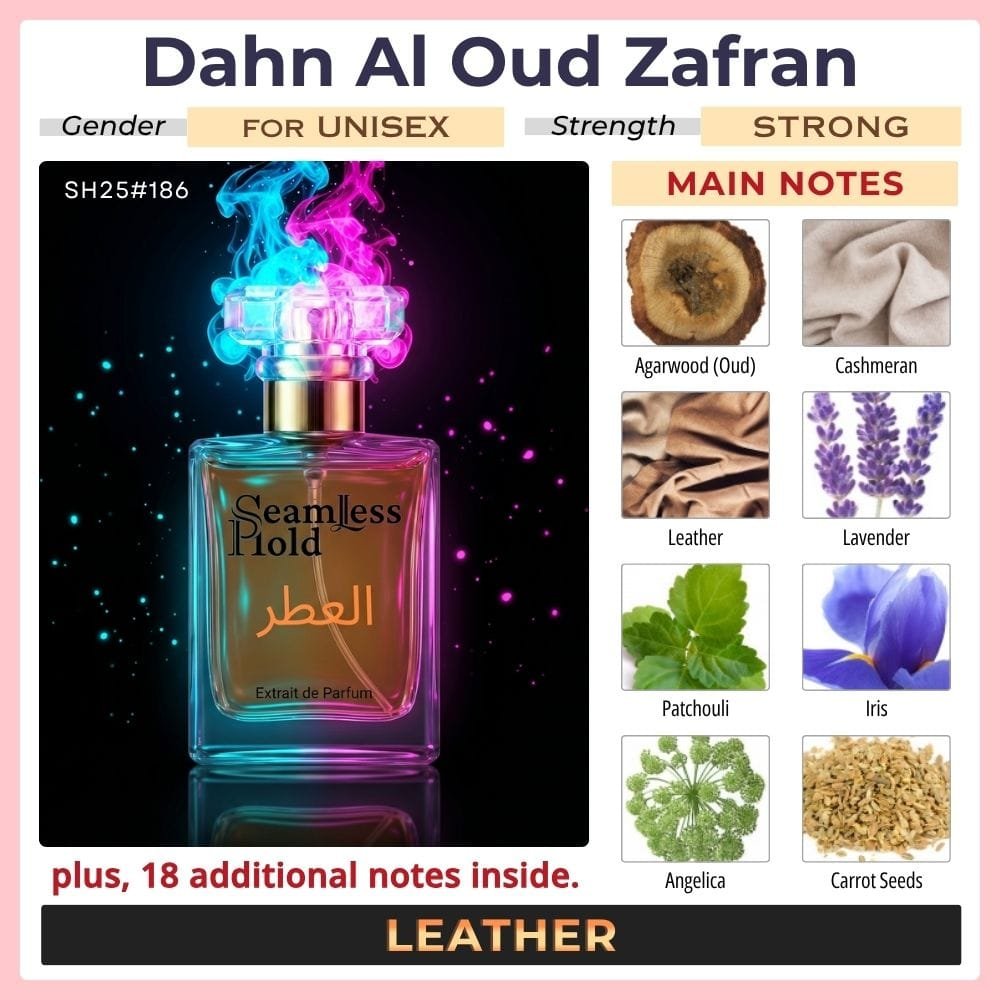 Dahn Al Oud Zafran Saffron Leather Perfume for Women and Men - Image 2