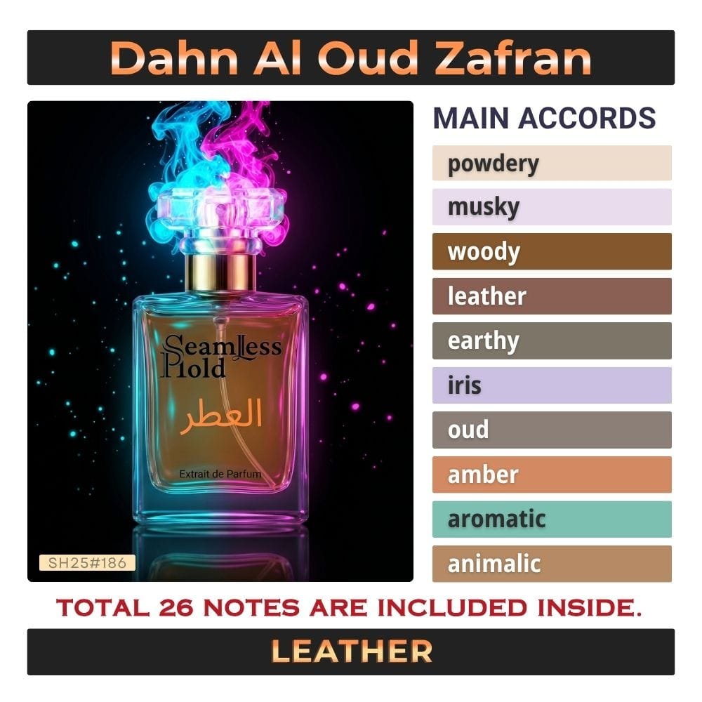 Dahn Al Oud Zafran Saffron Leather Perfume for Women and Men - Image 4