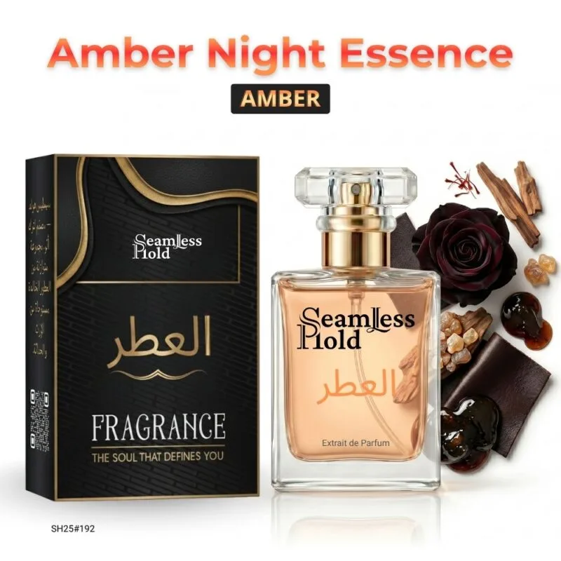 Amber Night Essence Rose Saffron Oud Perfume for Women and Men