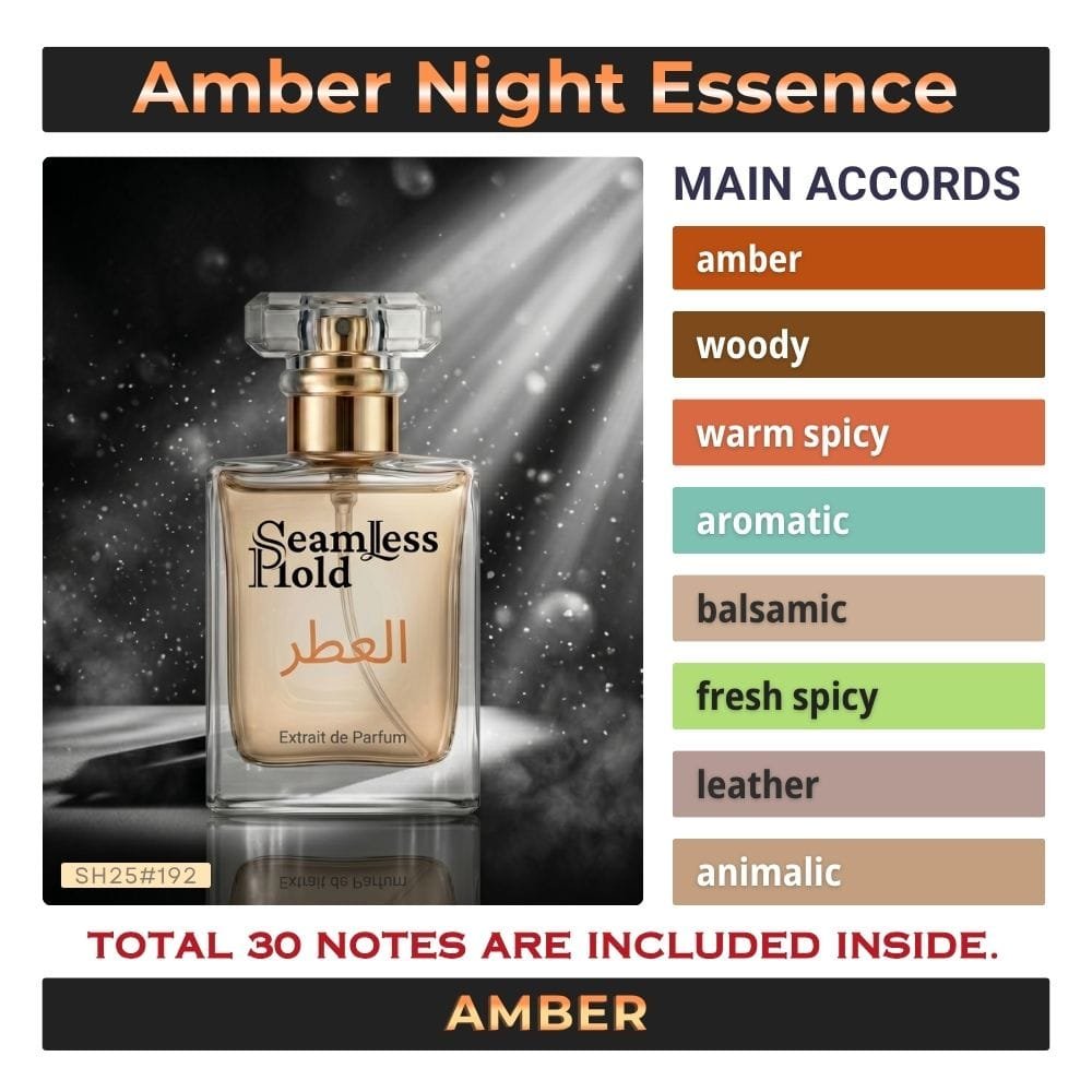 Amber Night Essence Rose Saffron Oud Perfume for Women and Men - Image 4