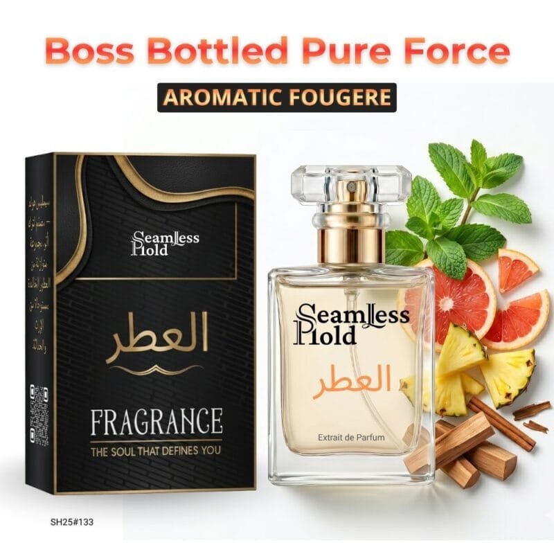 Boss Bottled Pure Force Mint Grapefruit Pineapple Cinnamon Musk Perfume for Men