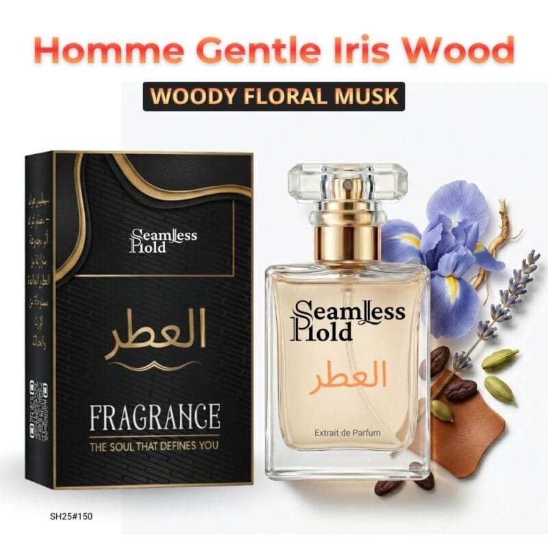 Homme Gentle Iris Wood Lavender Iris Cacao Amber Leather Perfume for Men
