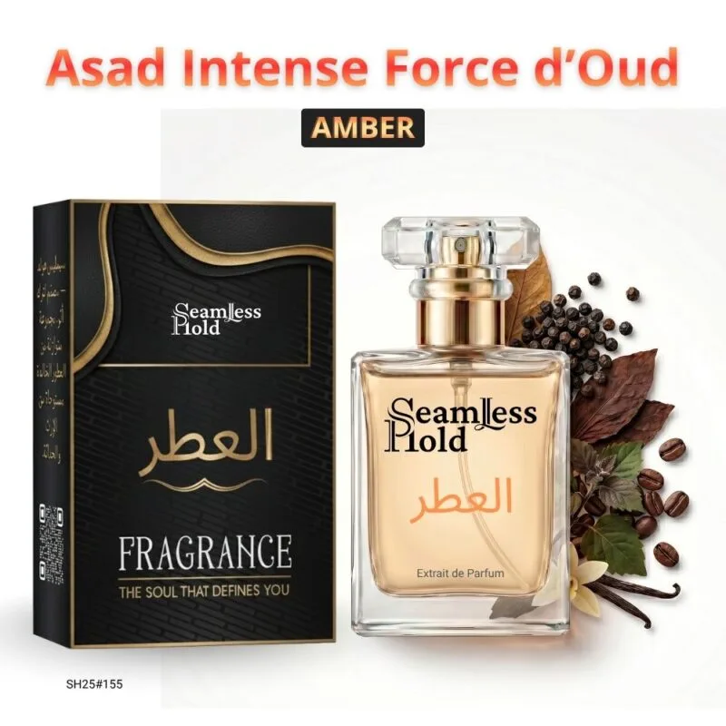Asad Intense Force d’Oud Black Pepper Tobacco Pineapple Amber Vanilla Perfume for Men