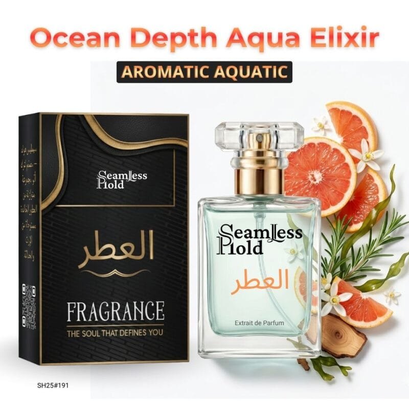 Ocean Depth Aqua Elixir Grapefruit Neroli Seaweed Rosemary Cedar Amber Perfume for Men