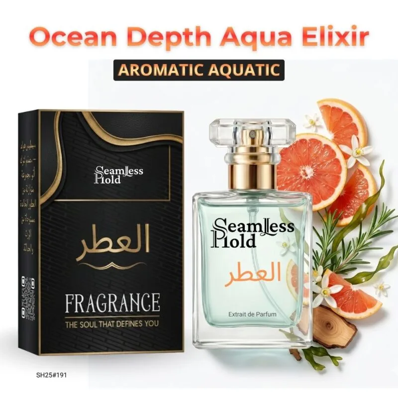 Ocean Depth Aqua Elixir Grapefruit Neroli Seaweed Rosemary Cedar Amber Perfume for Men