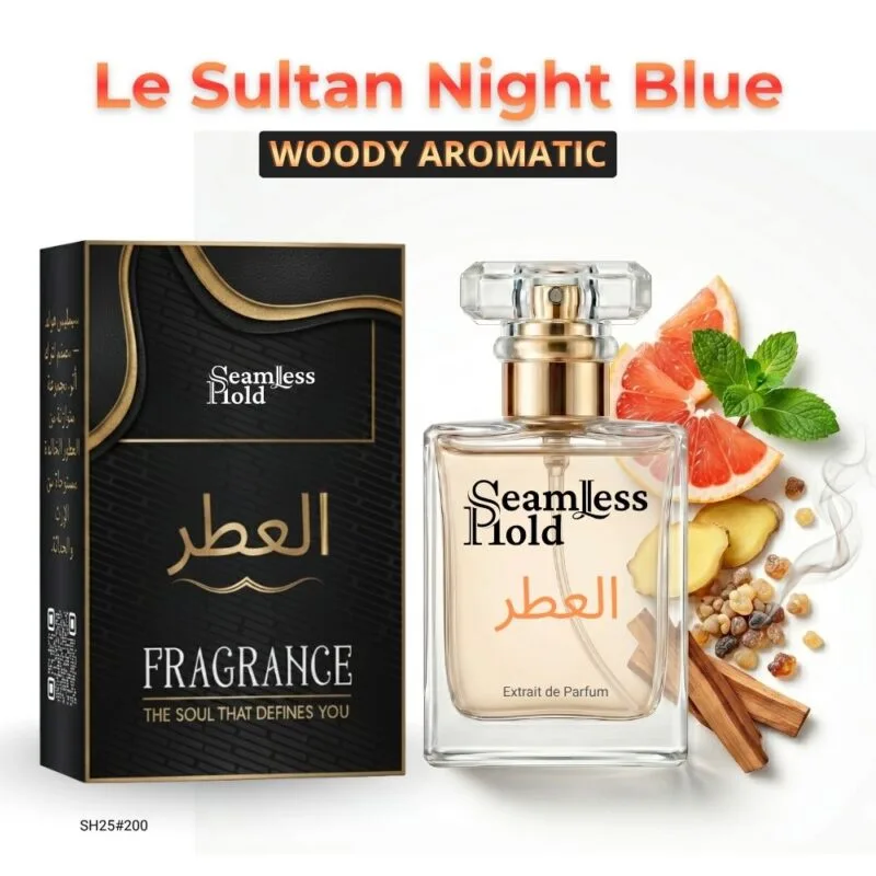 Le Sultan Night Blue Grapefruit Lemon Mint Ginger Incense Cedar Perfume for Men