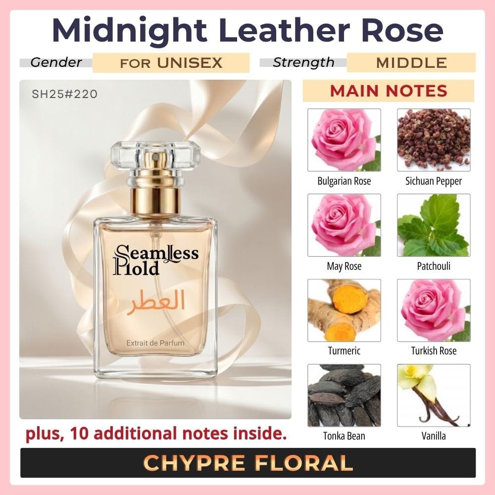 Midnight Leather Rose Turkish Rose Patchouli Pepper Perfume for Women and Men - Image 2
