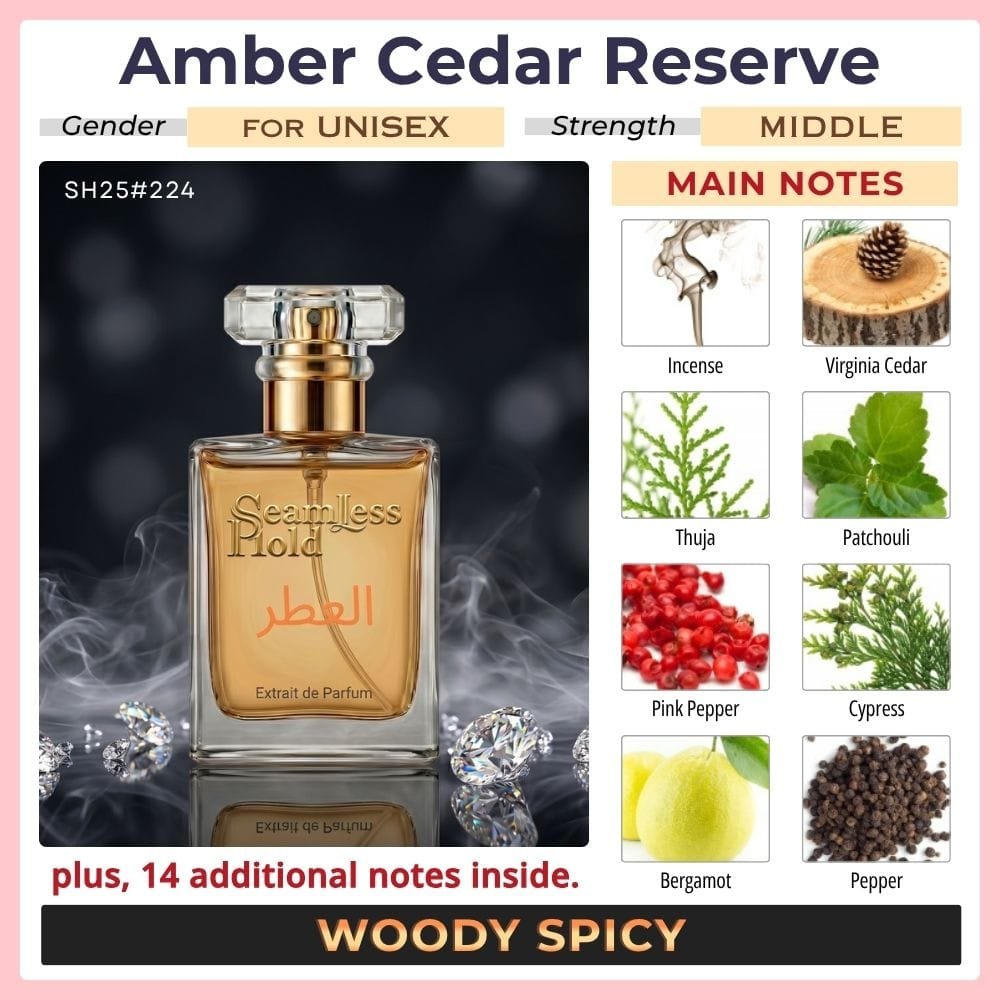 Amber Cedar Reserve Cedar Cypress Benzoin Perfume for Women and Men - Image 2