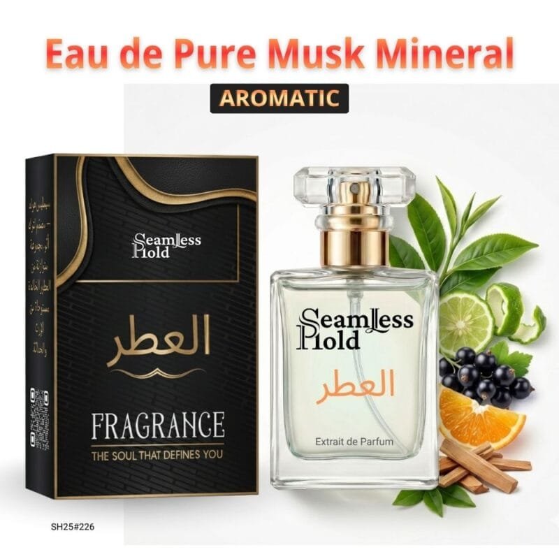 Eau de Pure Musk Mineral Green Tea Blackcurrant Bergamot Musk Perfume for Men and Women