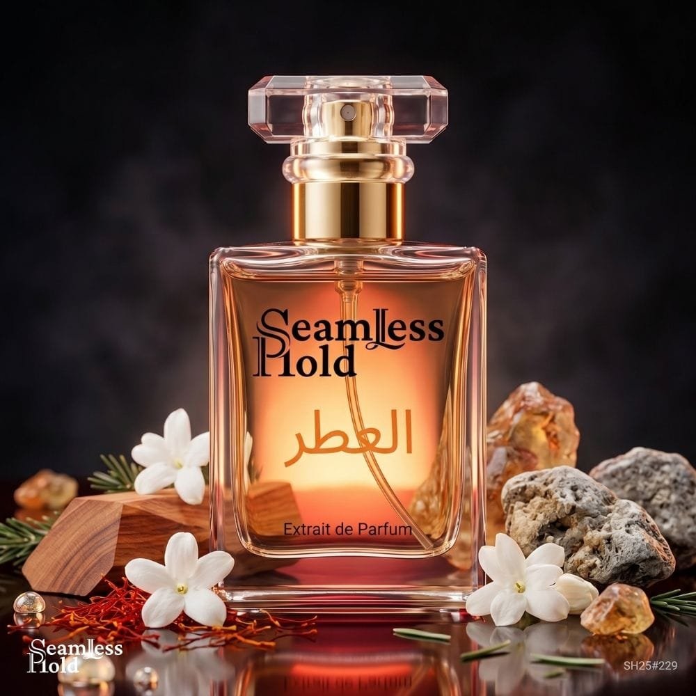 Amber Rouge Royal Crystal Saffron Jasmine Amberwood Cedar Perfume for Men and Women - Image 3